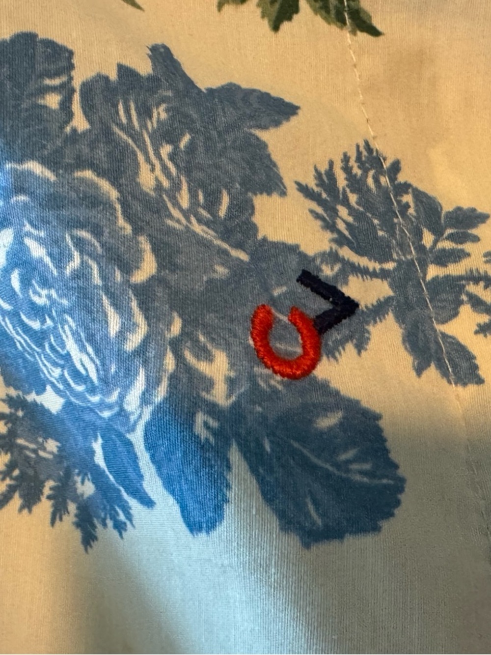 Clare V. Theo Mini Skirt Anthropologie Floral Blue Size M - Picture 9 of 11